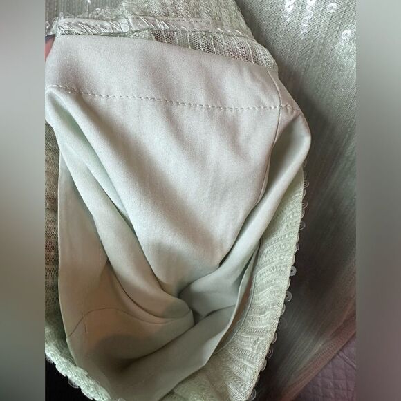 House of Harlow 1960 Sequin Side Zip Wide Leg Pants Sz 2 - Picture 7 of 8